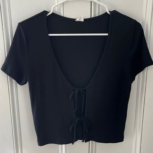 Aritzia Wilfred Open Tie Shirt